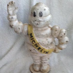 Michelin Tire Man Detroit Cast Iron 9" Tall Statue